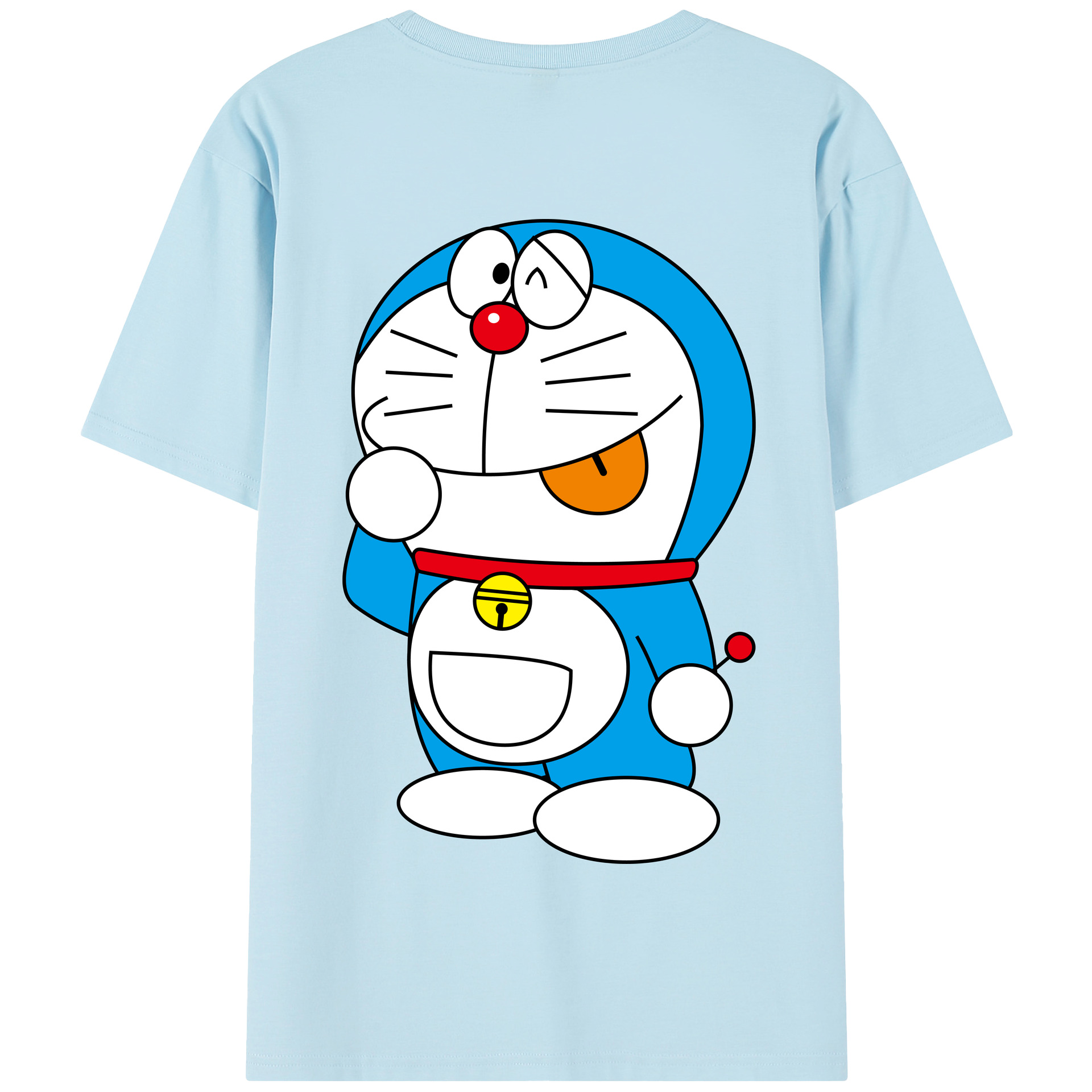 （画像用） ドラえもん Doraemon 綿100％半袖Tシャツ（背面プリント）